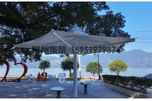 单柱景观张拉膜凉亭（伞状）