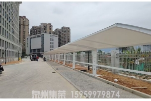 福州市罗源县公安局电动车膜结构雨棚工程案例