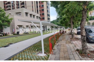 圆管经济型电动车膜结构雨棚